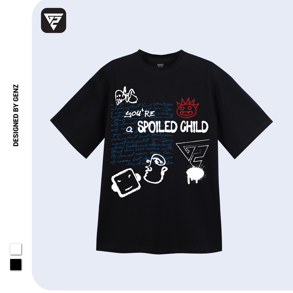 [Mã FAMALLT5 giảm 15% đơn 150K] Áo thun tay lỡ GENZ phông Unisex nam nữ Cotton oversize form rộng Spoild Chirld GZT022 | BigBuy360 - bigbuy360.vn