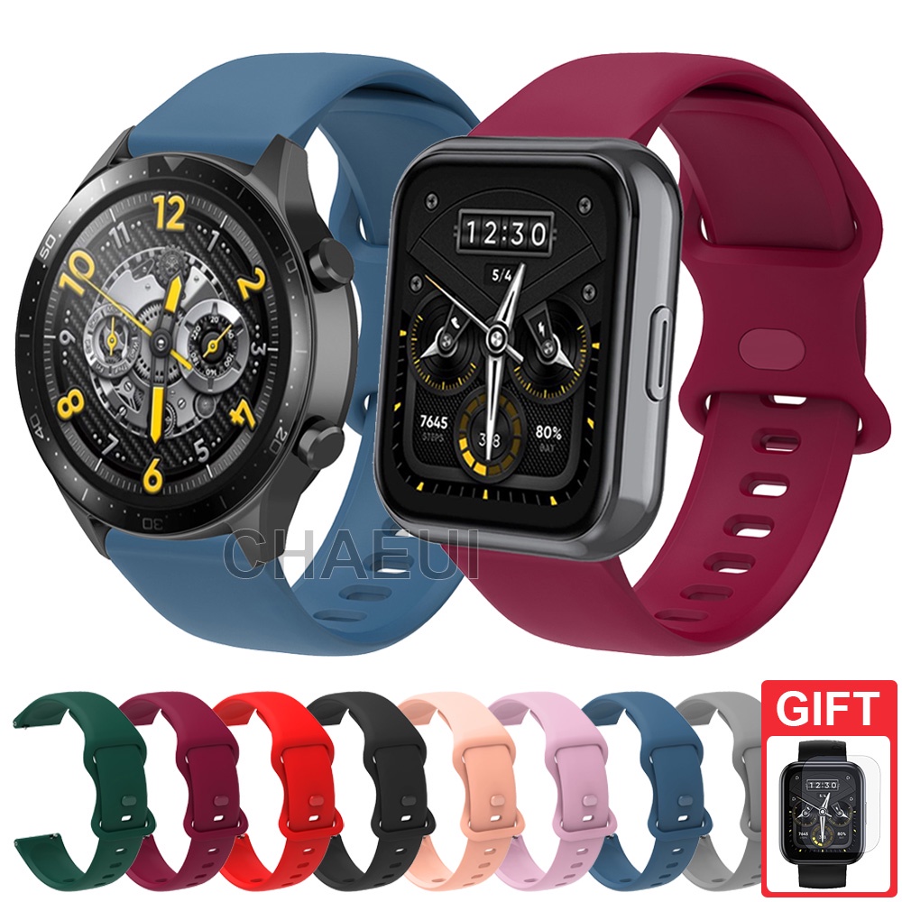 Dây Đeo Silicone Thay Thế Cho Đồng Hồ Thông Minh Realme Watch 3 / 3 Pro / 2 / 2 Pro / S