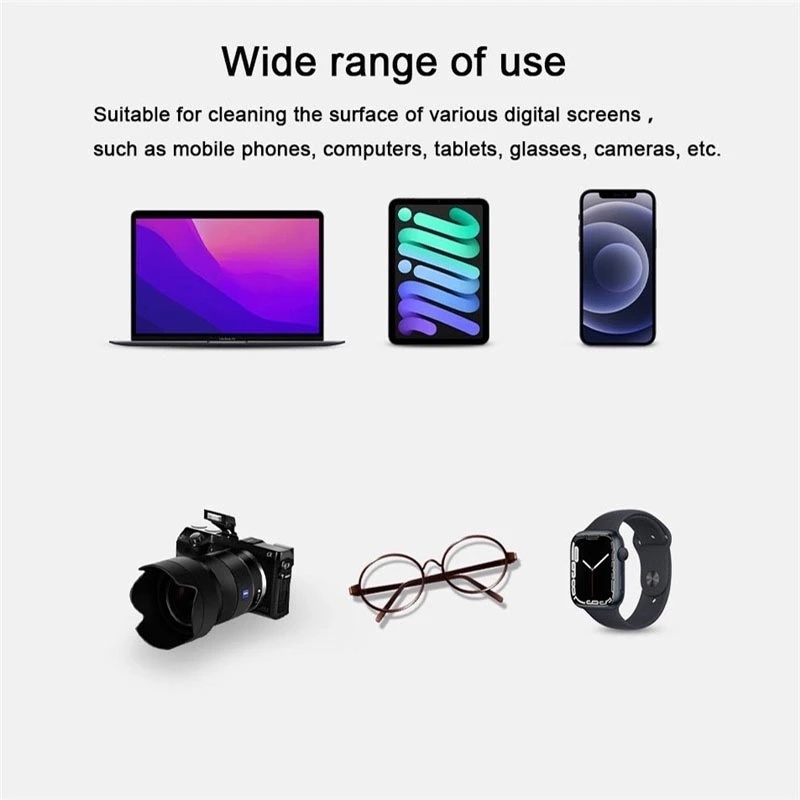 Miếng vải lau bằng microfiber làm sạch màn hình điện thoại/máy tính bảng/ ipad mac apple iwatch