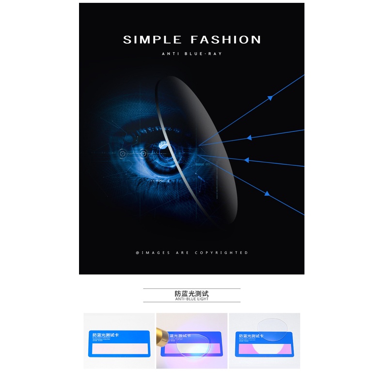 Mắt Kính Giả Cận Thiết Kế Đơn Giản Phong Cách Thời Trang Unisex