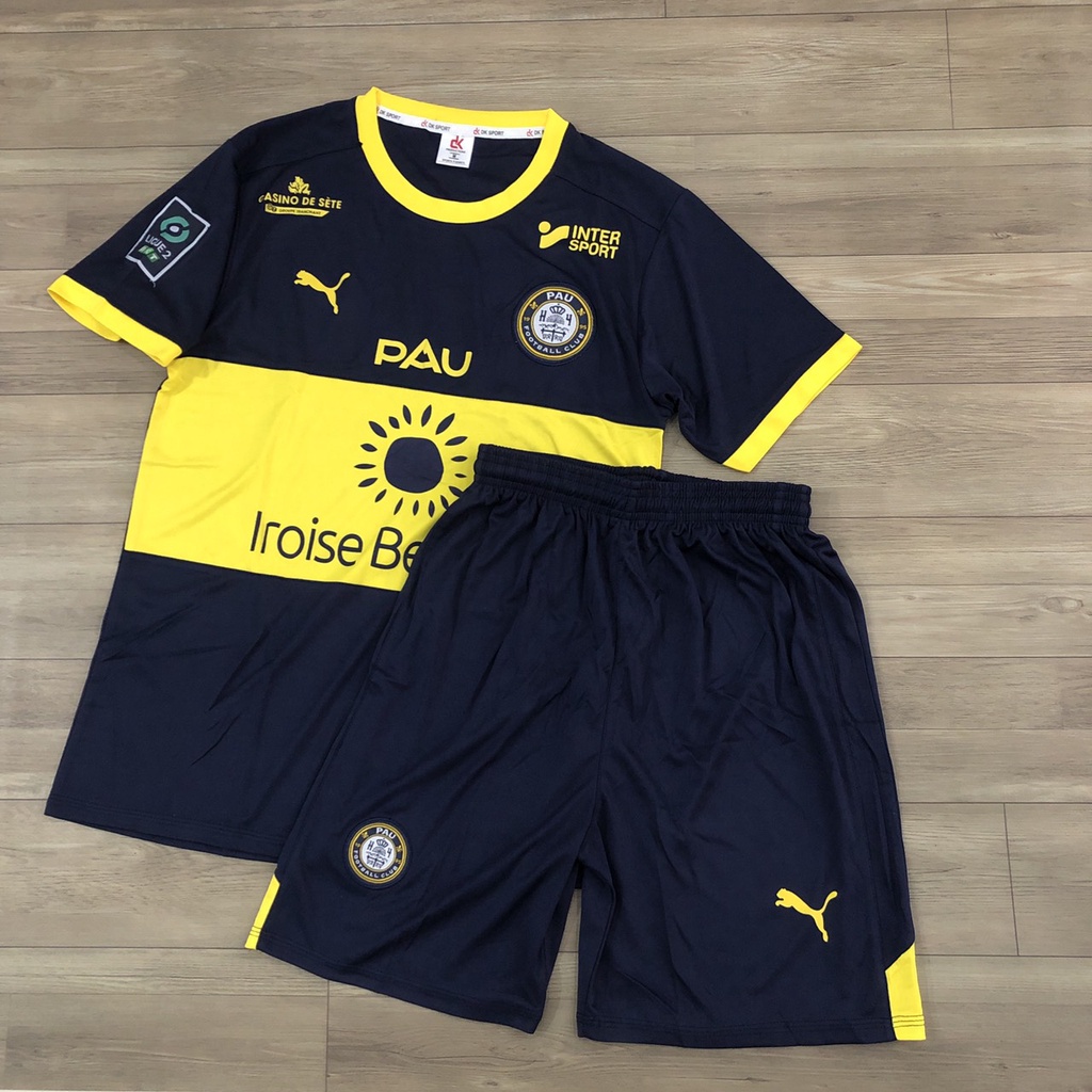 Bộ quần áo đá banh Pau FC Xanh đen FLG