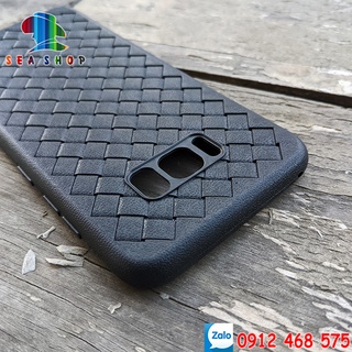 Ốp lưng samsung galaxy s8 plus sm-g955 nhựa dẻo - đen - đan lưới, ốp vân carbon