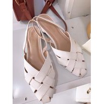 Giày sandal dây đan rọ mũi nhọn