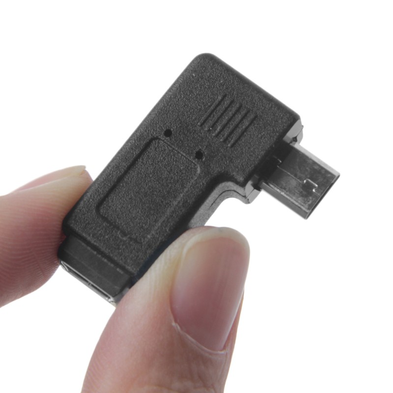 Nama* 90° Left & Right Angled Mini USB 5Pin Female To Micro USB Male Data Sync Adapter