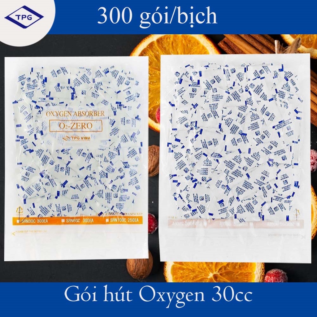 Gói hút khí Oxy dùng cho thực phẩm đóng gói không bị Oxy hóa 30cc