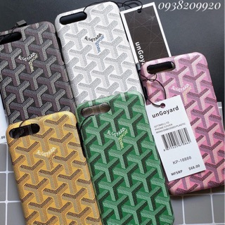 Ốp Lưng Nhựa Cứng Bọc Simili Giả Da G O Y A R D Iphone XS Max / X / XS / 7 plus / 8 Plus cao cấp