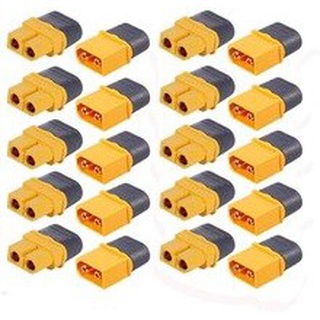 Combo 10 Cặp XT60H Giắc Đực Cái Dùng Cho Các Dòng Pin Lipo RC và PIn DC Jack XT60H Được Cái Tiến Từ Dòng Jack XT60