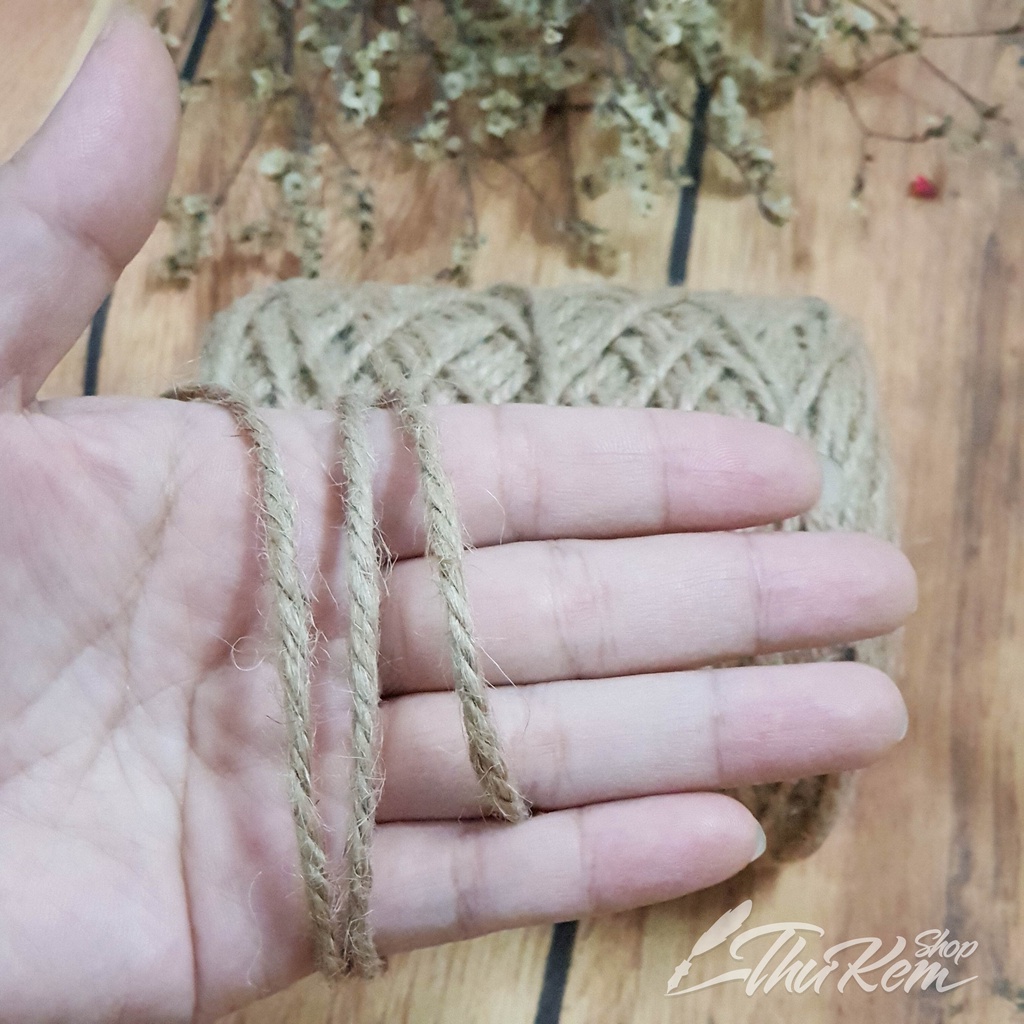 Dây thừng (dây gai, dây gai đay) trang trí, treo ảnh, làm đồ thủ công hanmade