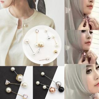 Cài áo 2 đầu đính ngọc trai nhân tạo thời trang