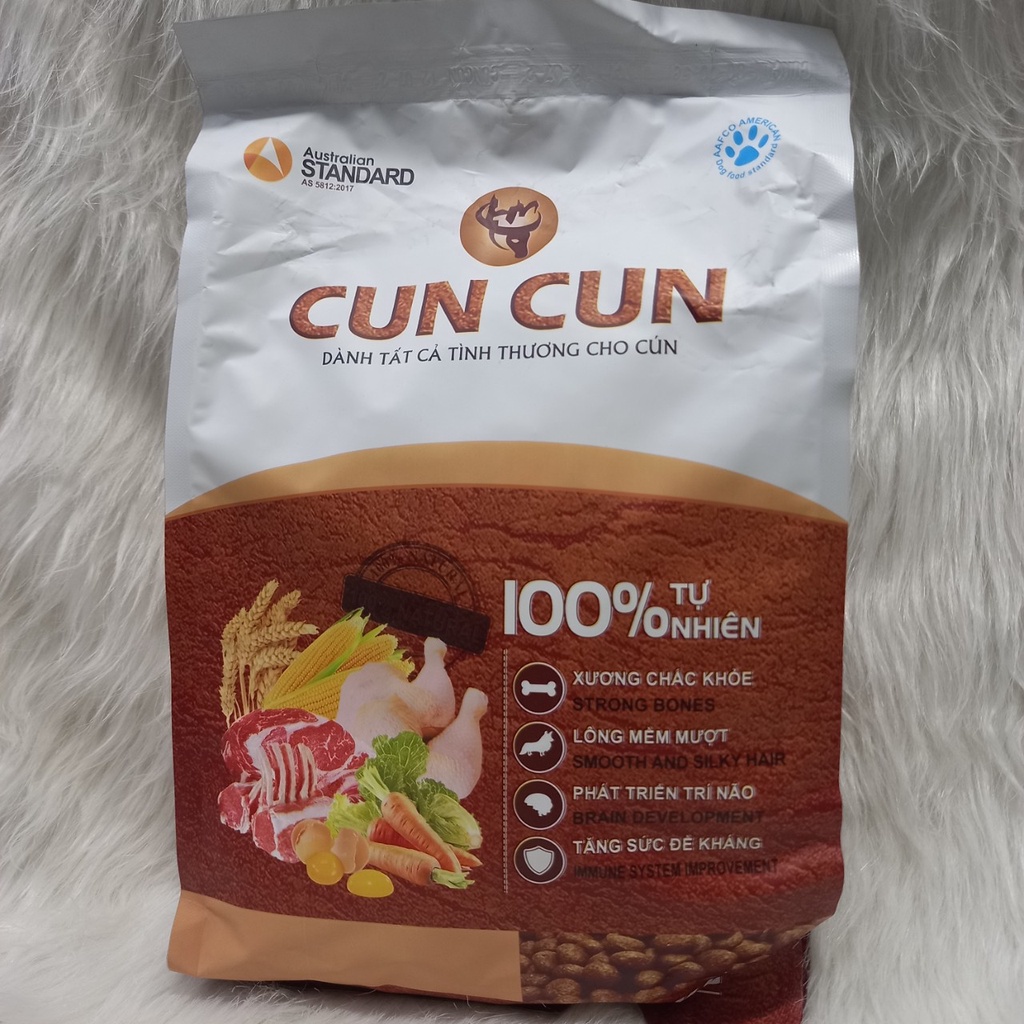 Thức ăn cho chó cuncun 1,5kg, Thức ăn cho chó hạn chế chảy nướ thumbnail