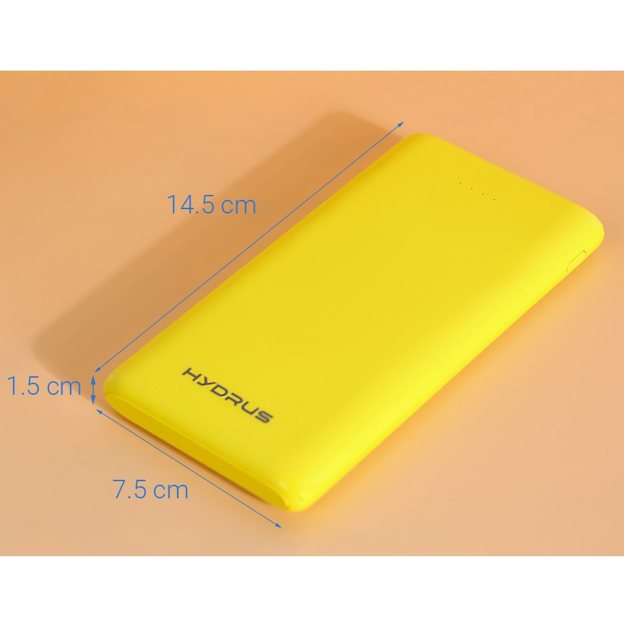 Pin sạc dự phòng Hydrus PA CK01 10.000 mAh - Chính hãng BH 12 tháng