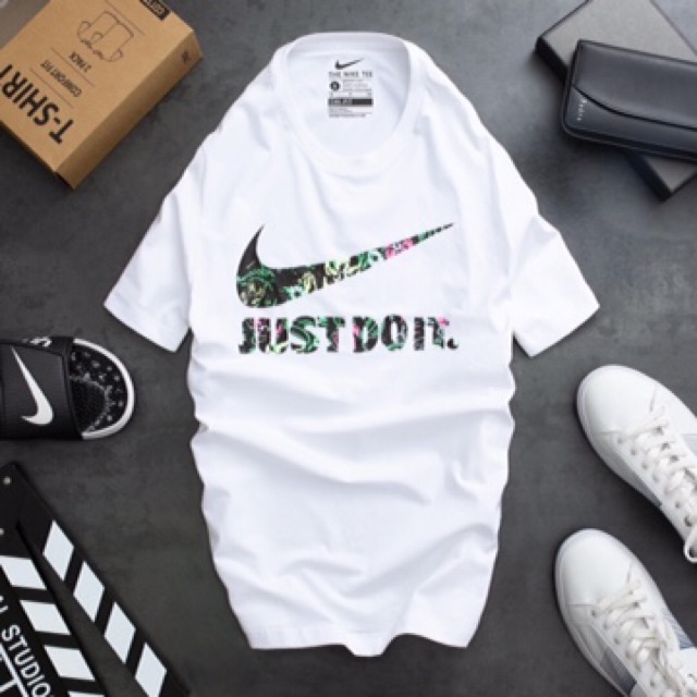 | Ảnh thật | Áo T Shirt Just Do It Hoạ Tiết