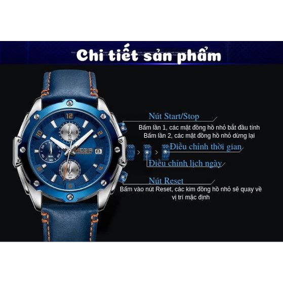 Đồng Hồ Nam Megir KT2074 Chính Hãng 2019 NEW Bảo Hành 12 Tháng Top Brand Luxury Hàng Nhập HongKong - Store Reward I | BigBuy360 - bigbuy360.vn