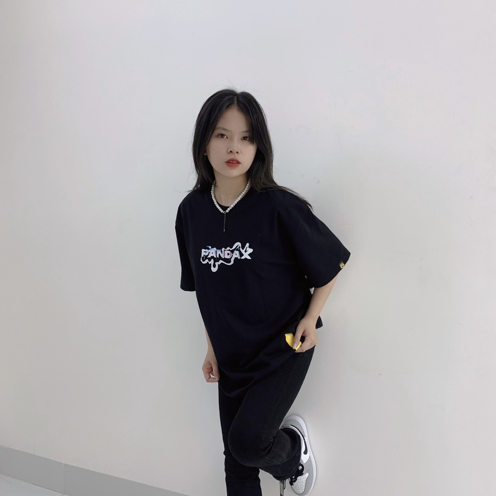 Áo thun tay lỡ PANDAX Fire logo , basic tee local brand unisex , oversize nam nữ premium cotton 100%