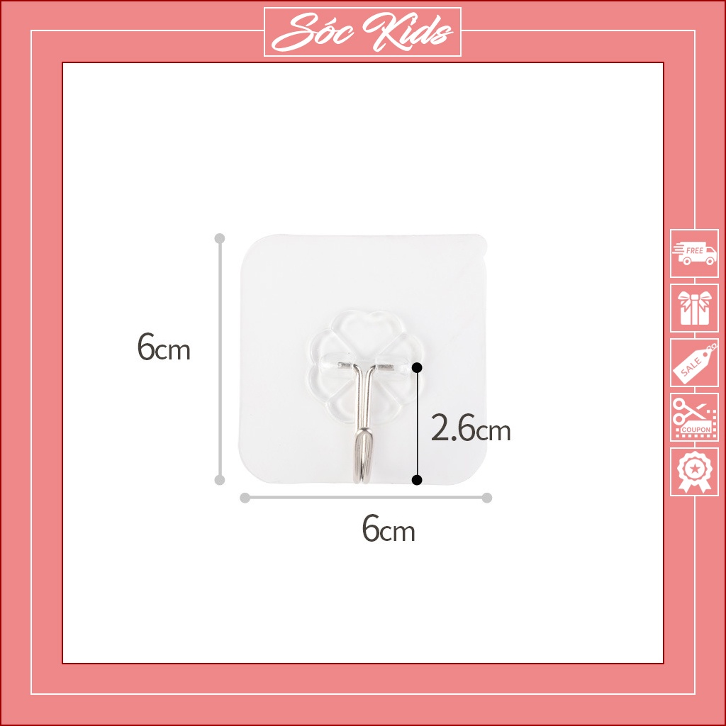 Móc Dán Tường Chịu Lực Siêu Bền Siêu Chắc - HÀNG CHUẨN | BÁN LẺ | SÓC KIDS