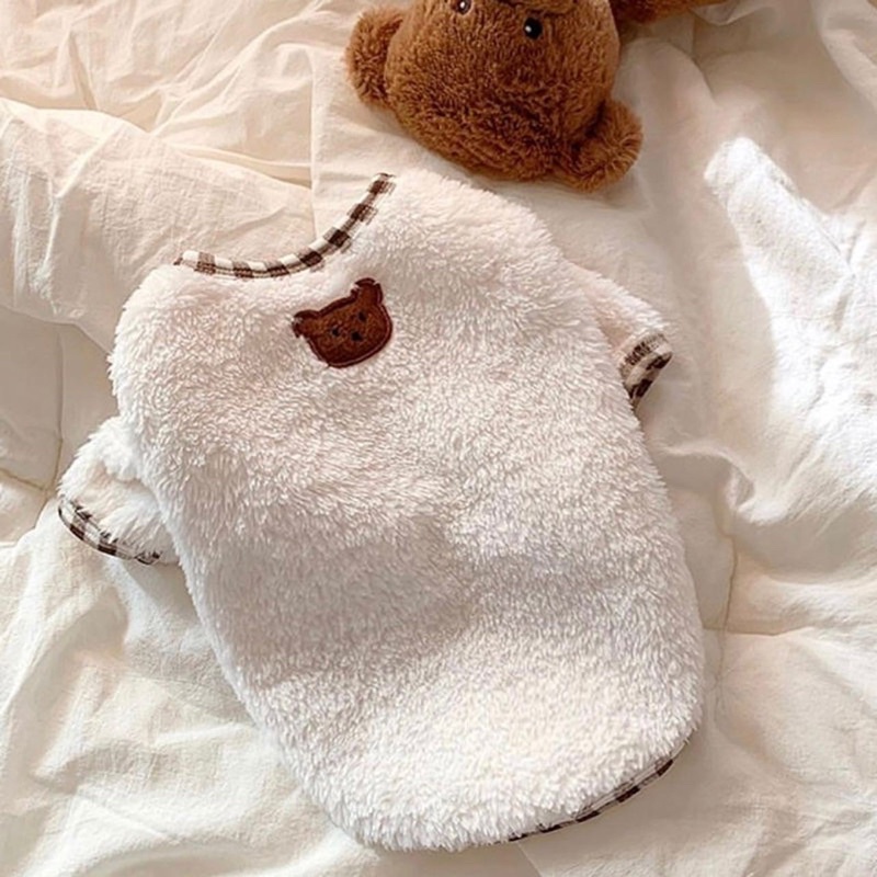 Áo Cho Thú Cưng Vải Lông Hình Gấu - PET0056