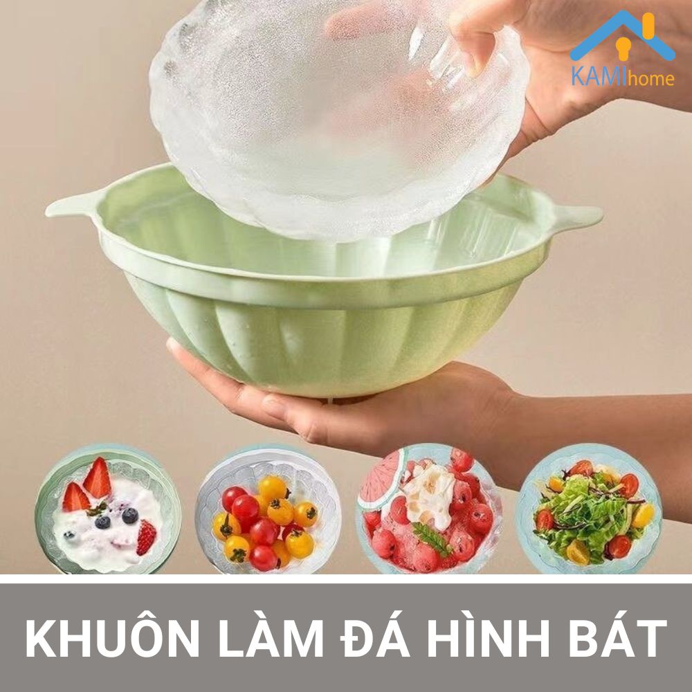 Khuôn làm đá hình bát tô đựng đồ ăn giữ lạnh cỡ 19cm mã 20109