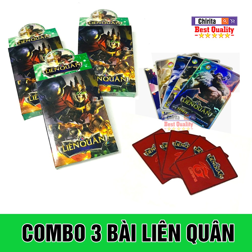 Đồ Chơi Trẻ Em - Bộ Bài Liên Quân 3D (Combo 3 Bộ) CHIRITA