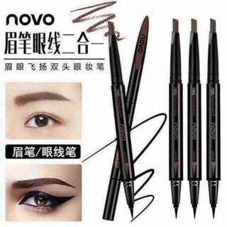Chì kẻ mày và mí mắt 2 đầu novo