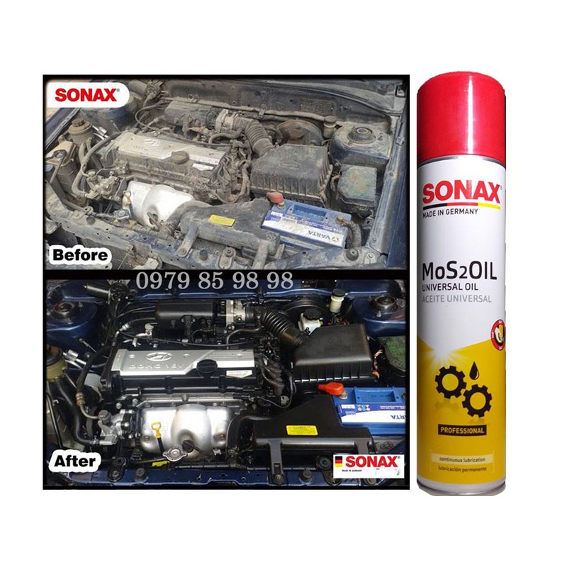 Dầu bảo quản chống rỉ sét ăn mòn SONAX MOS2OIL 339400