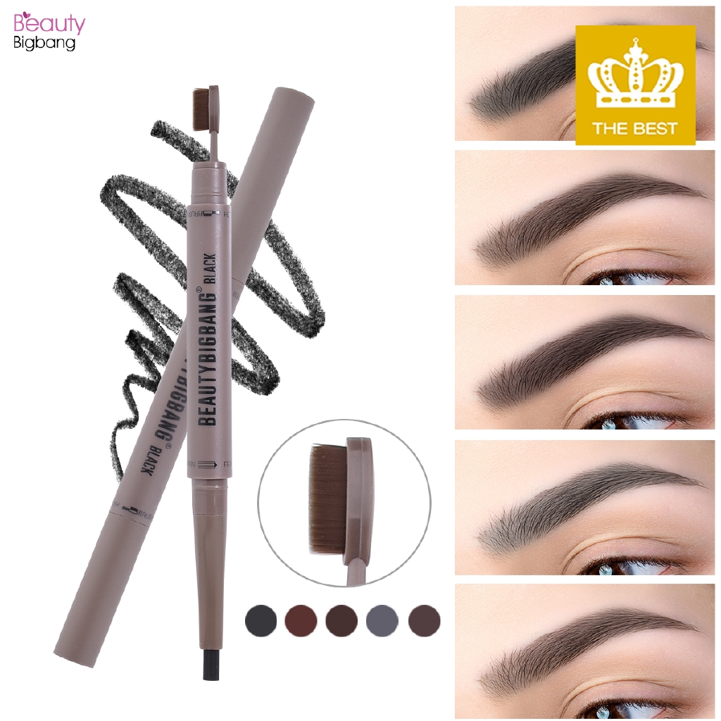 Chì kẻ mày dạng vặn BEAUTYBIGBANG lâu phai có đầu cọ chải tiện lợi và thời trang cho phái đẹp