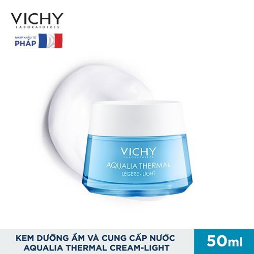 Kem Vichy Aqualia Thermal Rehydrating Cream-Light Dưỡng Ẩm Và Cung Cấp Nước Cho Da Giúp Căng Mịn Và Ẩm Mượt 50ml