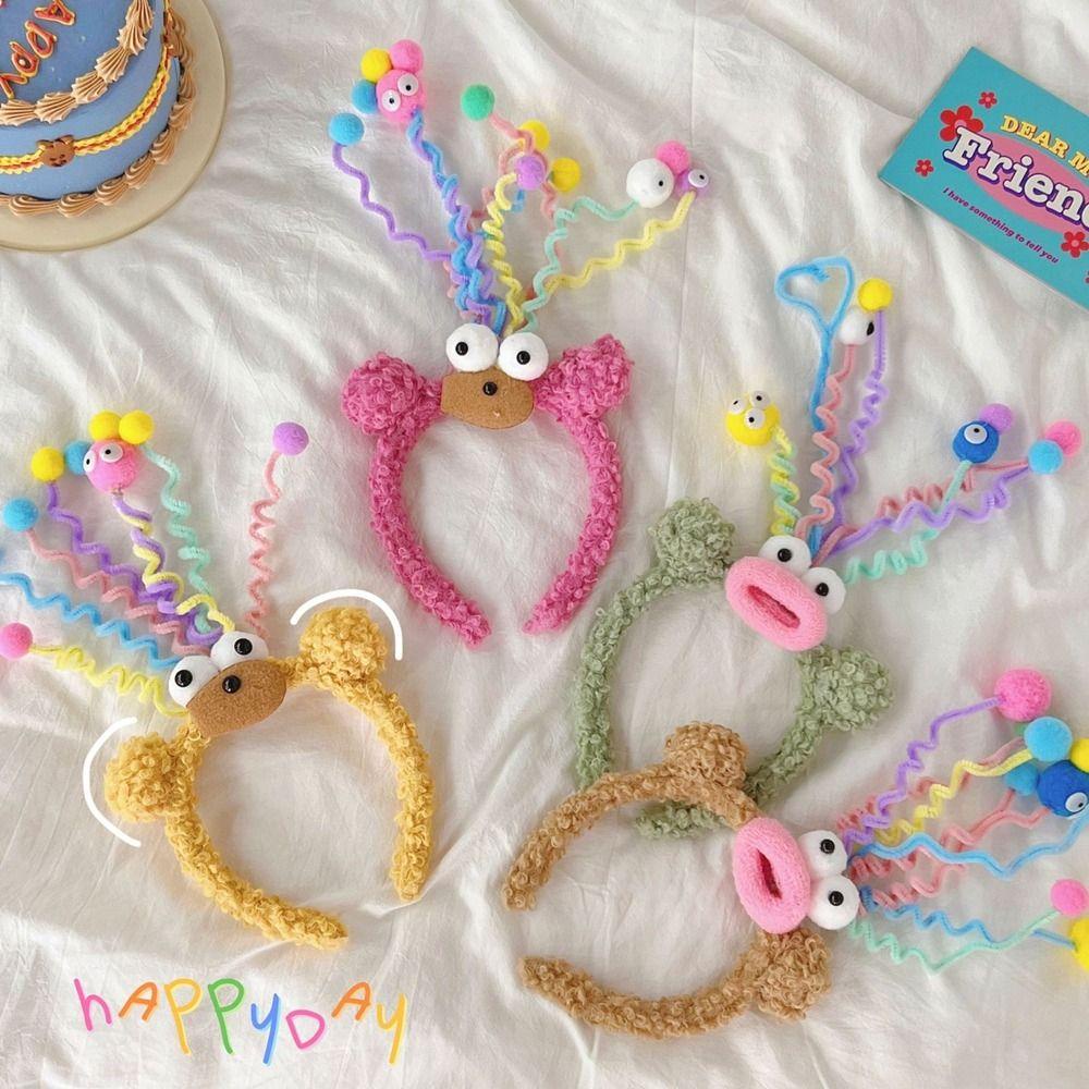 Băng Đô Cài Tóc Hình Đôi Mắt To Dễ Thương Vui Nhộn Dùng Hóa Trang Cho Nữ