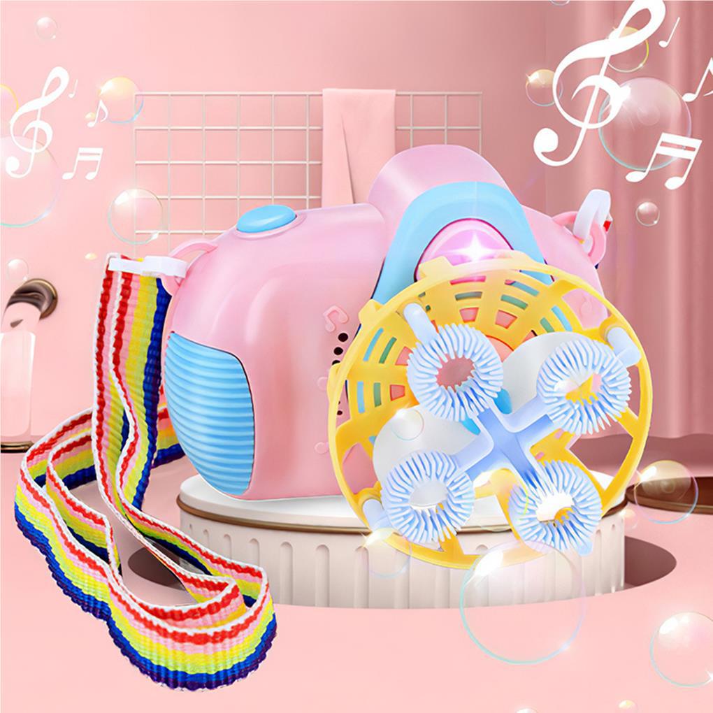 Máy Thổi Bong Bóng Tự Động Hình Máy Ảnh Hoạt Hình Đa Năng Dành Cho Trẻ Em