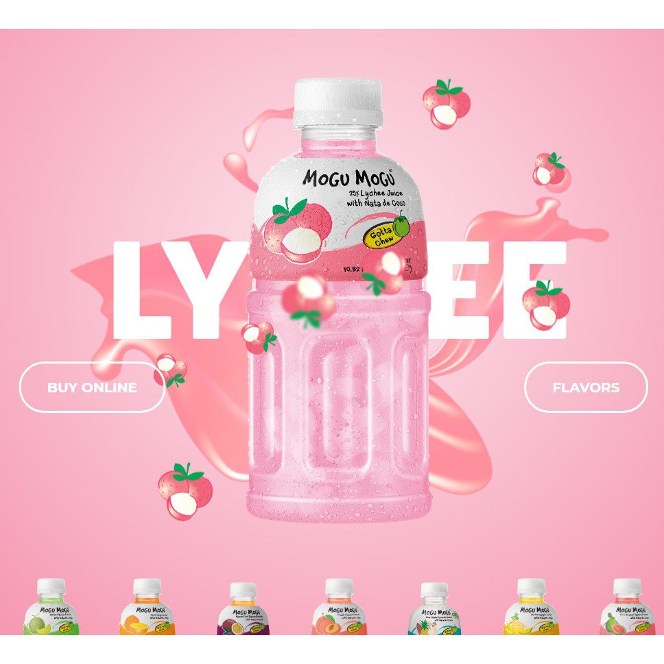 Nước Thạch Dừa Hương Vải MOGU MOGU - 320ML