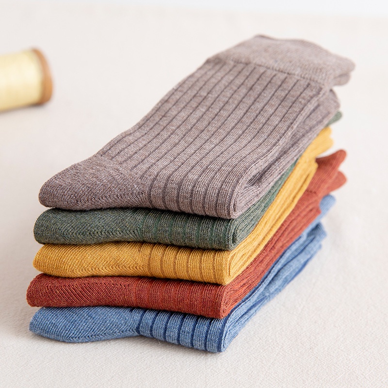 Tất vớ nữ nam cao cổ dài trắng dễ thương hàn quốc đẹp TAGU chân thấp nhún đủ màu trơn đen, đỏ, vàng, xám, xanh