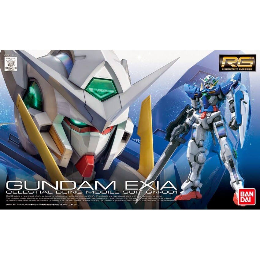 Mô Hình Gundam Bandai RG 15 Gundam Exia 1/144 MS Gundam 00 [GDB] [BRG]