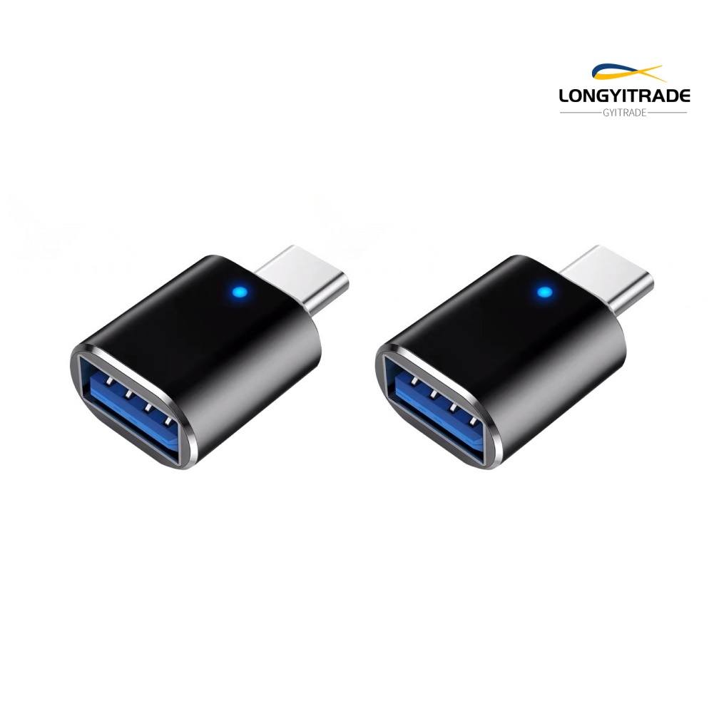 Set 2 Đầu Chuyển Đổi Từ Cổng Usb Sang Giác Cắm Type-C Tiện Dụng Điện Thoại