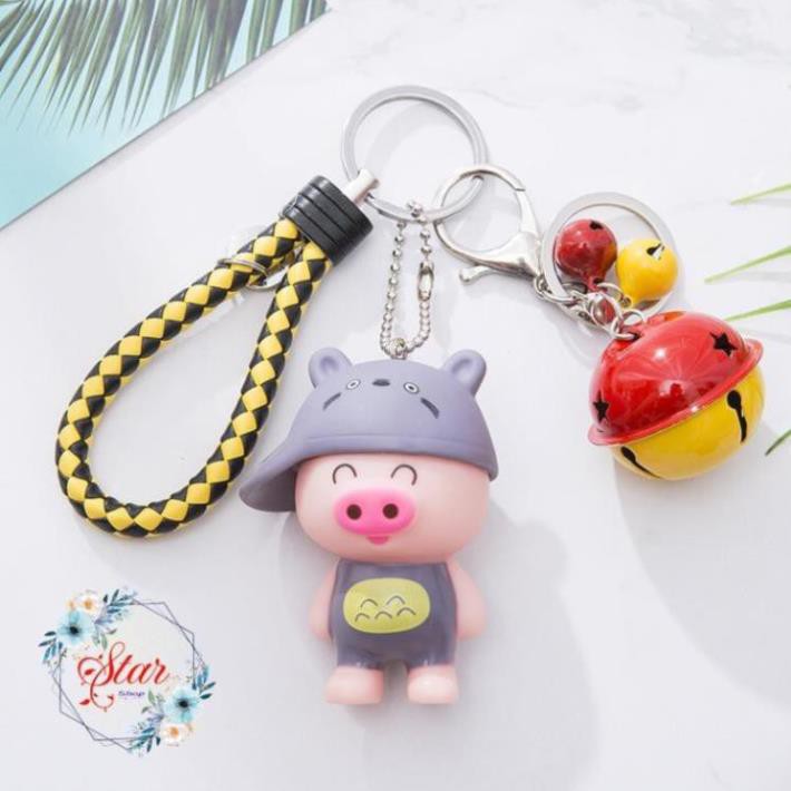 Móc Khóa Chuông Hình Lợn Kute A05