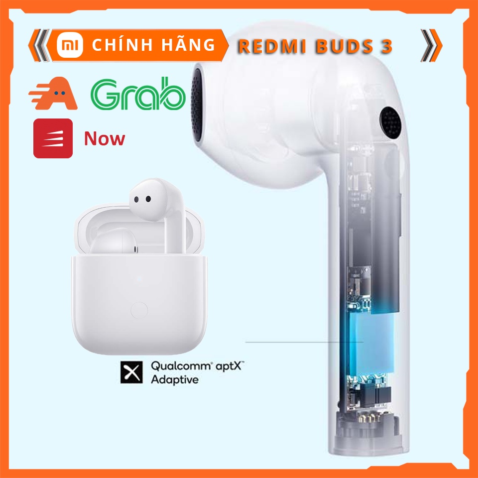 Tai nghe TWS Redmi Buds 3 M2104E1, Tai nghe true wiless TWS Xiaomi Redmi Buds 3 thời trang thể thao chơi game