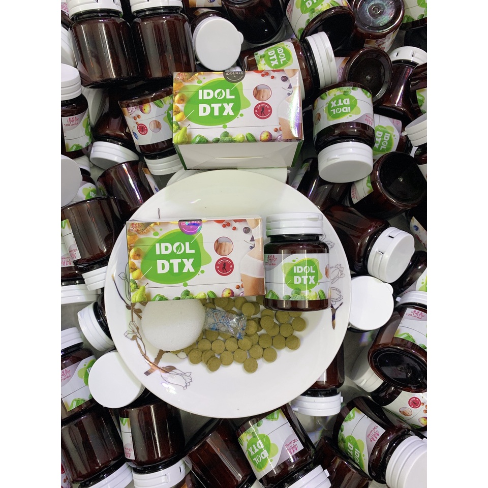 Detox Rau Củ Idol DTX  Thái Lan Chính Hãng Hộp 60 Viên - Giảm Nhanh Hiệu Quả Vòng 2 - Mẫu mới