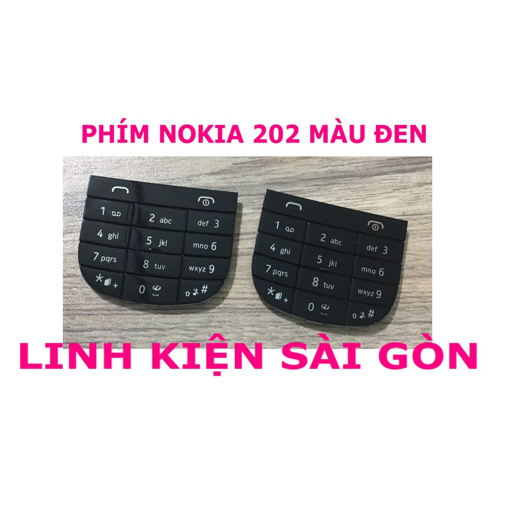 PHÍM NOKIA  202 MÀU ĐEN