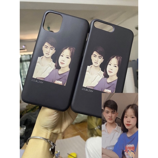 Ốp silicon ip 12 pro max, 11 pro max, x xs max , 7 8 6 6s plus in hình theo yêu cầu- vẽ line art theo yêu cầu