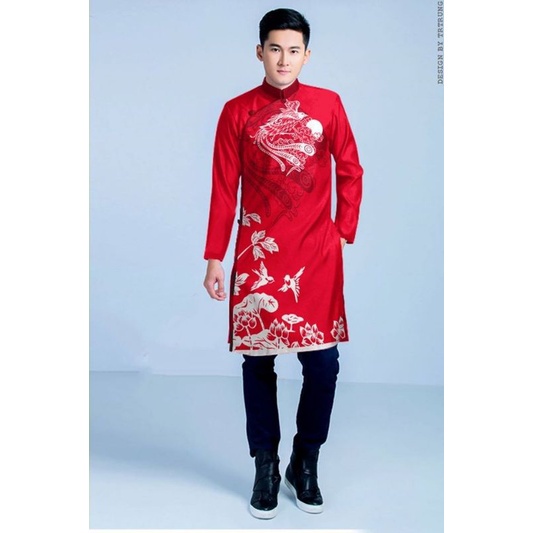 🥰 Áo dài nam đẹp sang chảnh hàng thiết kế cao cấp. áo  dài cách tân nam giá rẻ ảnh thật 100%