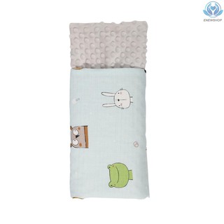 ♥♥enew~Insular Baby Dotted Blanket 43.3 * 31.5 Inches Soft Cotton & Plush Skin-friendly Breathable Unisex Infant Receiving Blankets for Bed Stroller Crib Travel