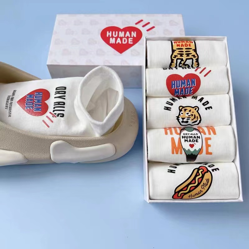 Hộp 5 Đôi Vớ Thuyền Mỏng In Hình Gấu Bắc Cực Thời Trang Xuân Hè Cho Nam Và Nữ