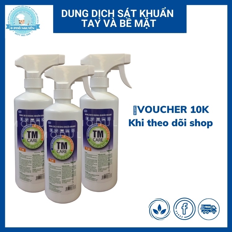 [FREESHIP 50K] Nước rửa tay sát khuẩn khô TMCARE 500ml
