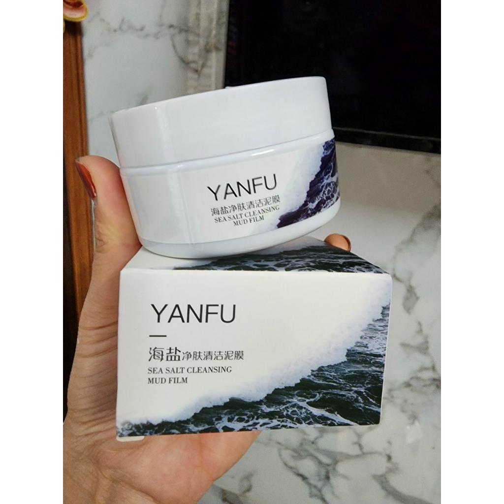 Mặt Nạ Đất Sét YANFU Hỗ Trợ Làm Giảm Mụn Đầu Đen Sạch Sâu Kiềm Dầu