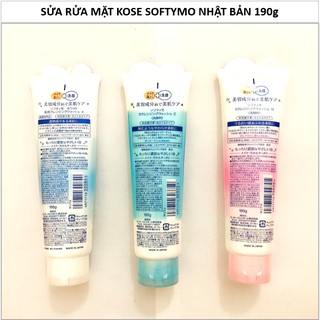 SỮA RỬA MẶT KOSE SOFTYMO NHẬT BẢN 190g