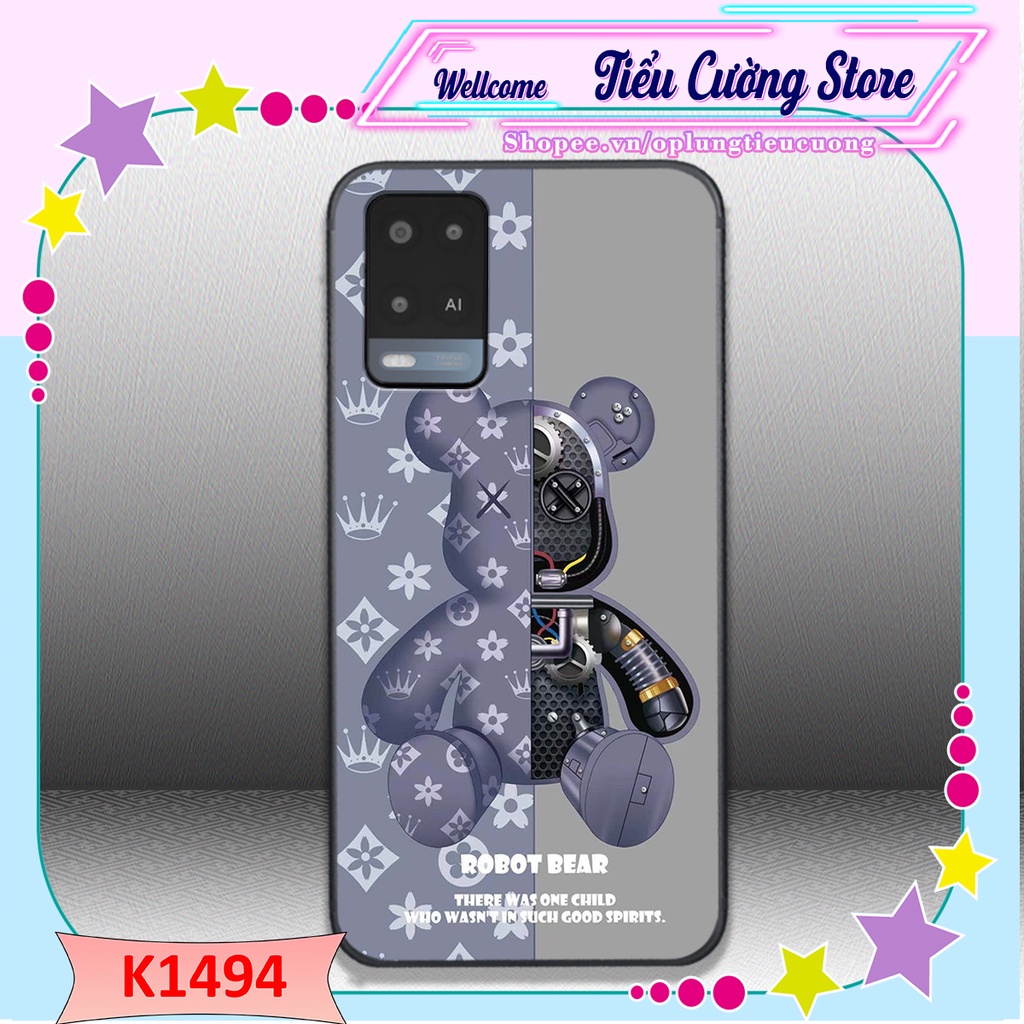 Ốp lưng Oppo A53, A54 , A55, A71, A83, A73, A74, A91, A93, A94 hình gấu BricK