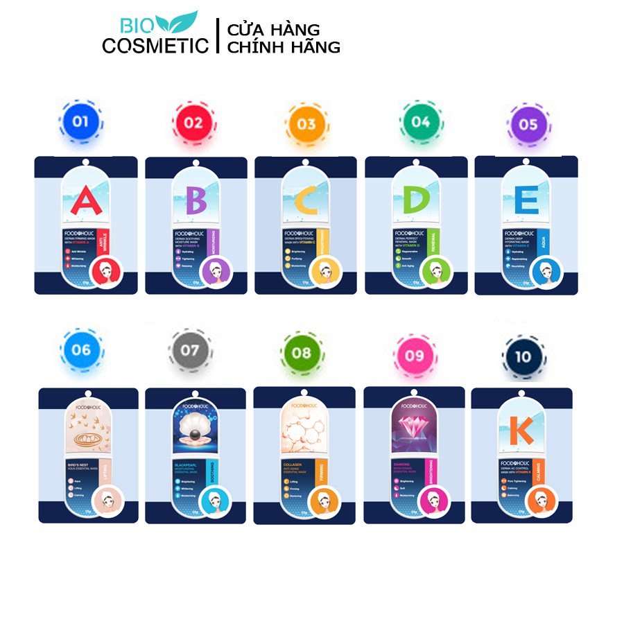 Mặt nạ FOODAHOLIC Derma Mask 23g
