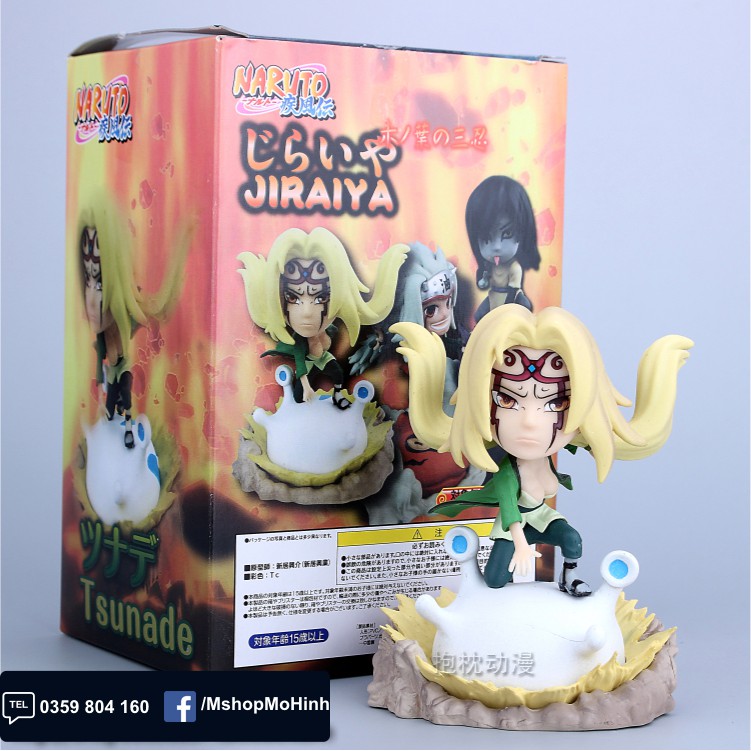 Mô hình Naruto chibi - Tam nin Jiraija + Tsunade + Orochimaru chibi