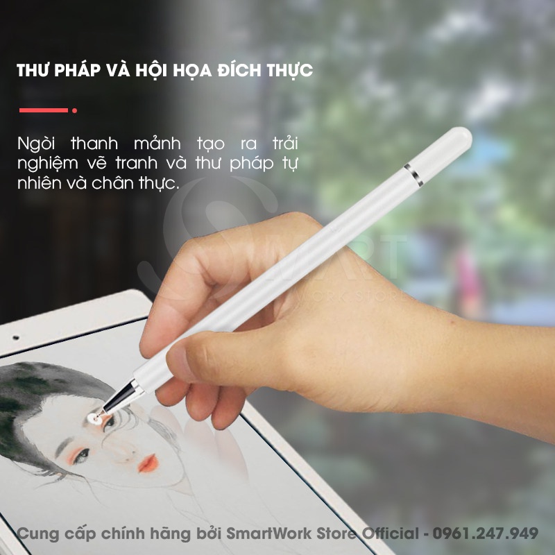 Bút Cảm Ứng Basix One Pro Chính Hãng [Tương Thích Tất Cả Thiết Bị Smartphone, Ipad - Iphone, Samsung, Oppo, Xiaomi] Enzo