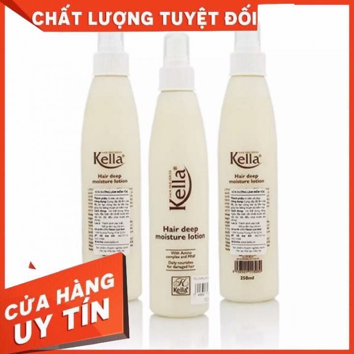 [TẬN GỐC] nước dưỡng xịt dưỡng  Kella Làm Mềm Tóc 250ml (màu trắng) dưỡng ẩm  mềm tóc chống khô sơ chẻ ngọn mùi thơm lâu