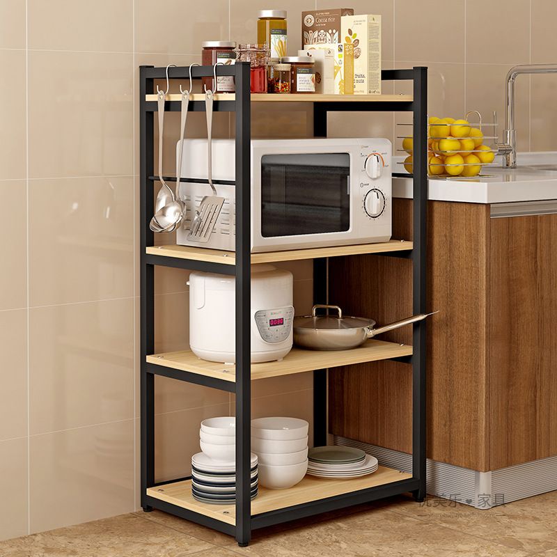 Kệ bếp 4 tầng đựng lò vi sóng, vật dụng nhà bếp đa năng, tiện lợi (34x60x120cm)