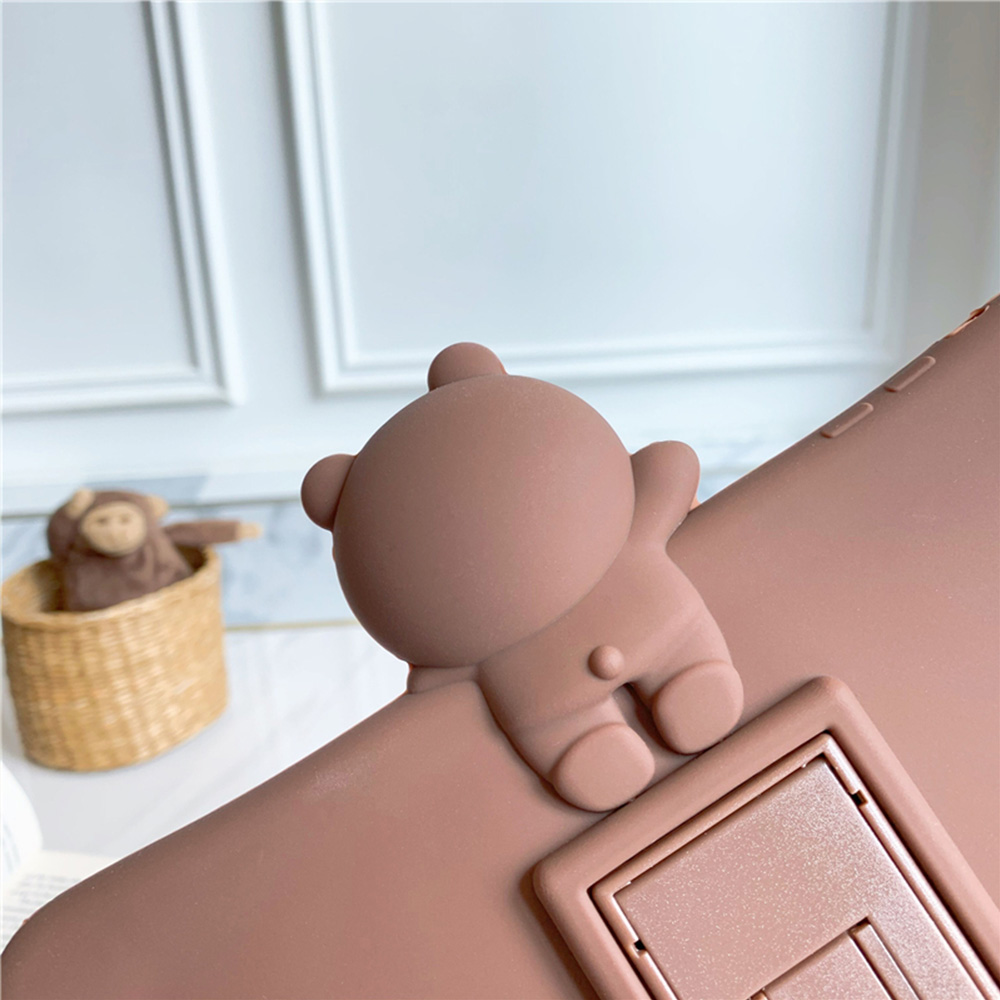 SHINE iPad  PC Silicone Case Cute Bear Cover with Stand Anti-fall Tablet Case For iPad  4/5/6/Air 2/Pro/7 | BigBuy360 - bigbuy360.vn